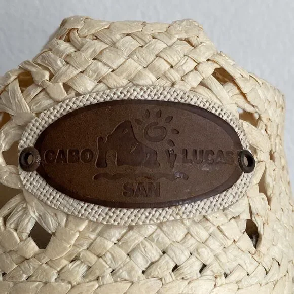 Velero Cabo San Lucas Hat Woven Straw Cowboy Sunhat Boho - Picture 5 of 8